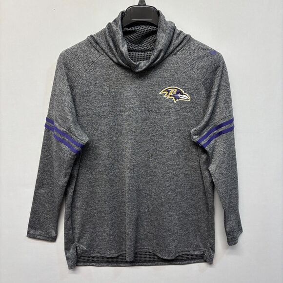 Nike Baltimore Ravens NFL Women XL Funnel Neck Lightweight Sweatshirt D060 -3 - Picture 14 of 14